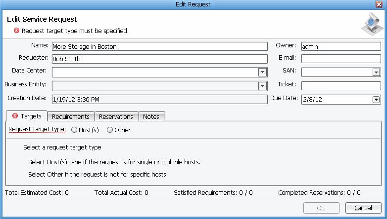 16 4. Use the remaining fields at the top of the Edit Request window to specify how the request should be fulfilled.