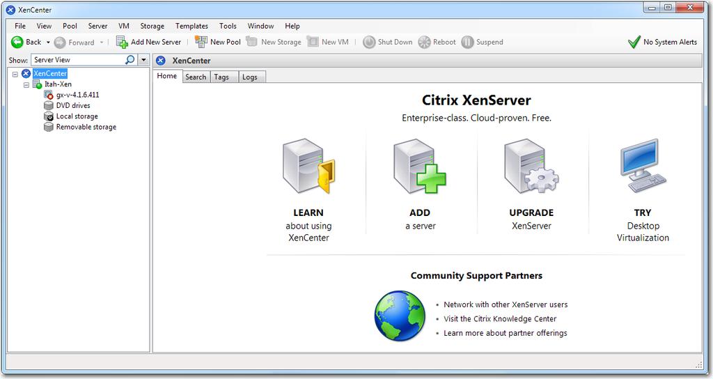 GX-V Virtual GMS Server / Citrix Xen Hypervisor g. When the import has completed, click Done.