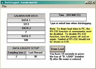 Press to initiate data transfer from the meter to the PC 4. When transfer is completed click OK. 5.