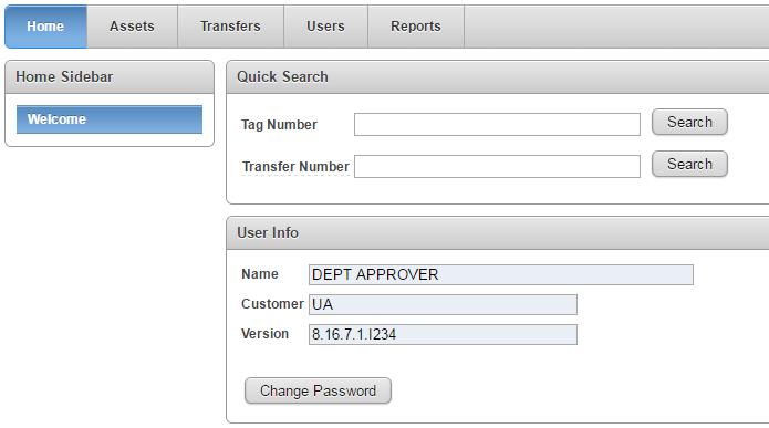 Department Approver View Additional information regarding profile setup and configuration can be found in the Users section of this manual.