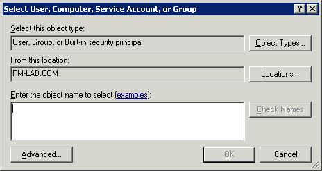 Chapter 2 PERMISSIONS AND SETTINGS FOR EXCHANGE SERVERS b. In the Enter the object name text box, type the name and domain of the FileWalk user (<user>@<domain> syntax). c.