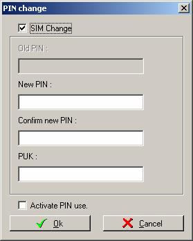 If we will do this program inquire new PIN, new PIN repeated and PUK. Modify the PIN of the GSM mobile phone with RS-232.