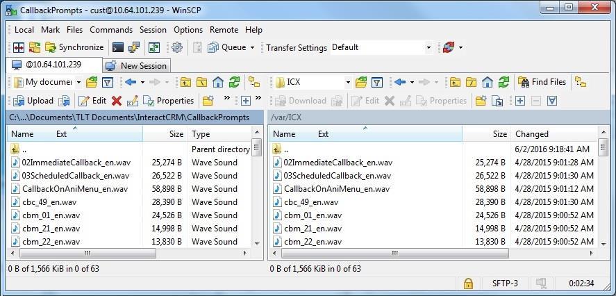 A set of sample media files used by the out-of-box call flows is provided by Interactcrm.