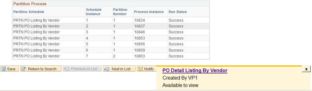 Chapter 14 Developing and Managing Partition Schedule Image: Partition Manager - Re-Run Partition Process page This example illustrates how you can re-run a partition process on the Partition Manager
