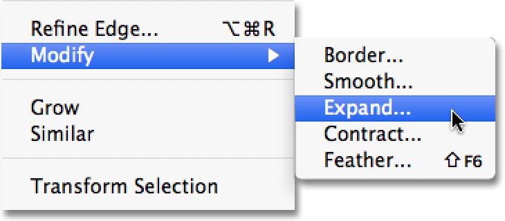 The Transform Selection command lets us resize or reshape the selection outline itself without affecting whatever is inside the selection.