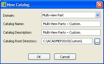 4. Select OK to continue and return to the catalog editor. 5. On the right panel, change the following values by double-clicking on the field: 6. Supplier Name your company name; 7.