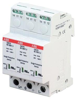 OVR PV surge protection devices Photovoltaic applications Description Specifically designed for photovoltaic DC installations, the OVR PV family provides a safe and reliable surge and lightning