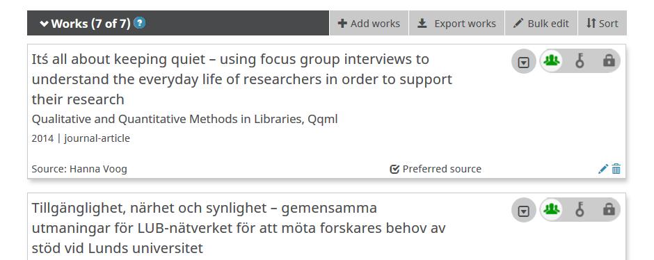 2. Before you connect LUCRIS to ORCID If you already have updated your ORCID profile with publications, the sync with LUCRIS may create a lot of duplicates in ORCID.