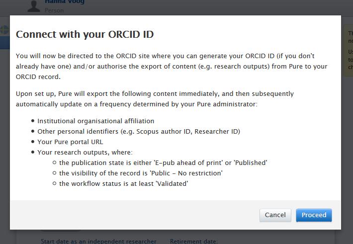 3. Connect LUCRIS to ORCID To enable the sync from LUCRIS to ORCID start by logging in to LUCRIS with your LUCAT ID: http://lucris.lu.se 1.