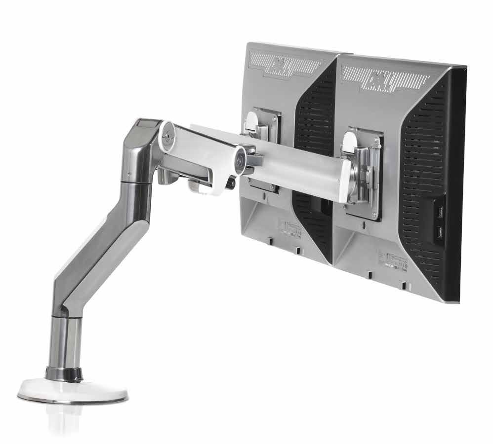 Flat Panel Monitor Arms GSA Contract # GS-14F-0029M M8 Monitor Arm M8 with Crossbar Monitor Arm Combining rugged performance with sleek aesthetics, the M8 Monitor Arm is an ideal solution for heavy