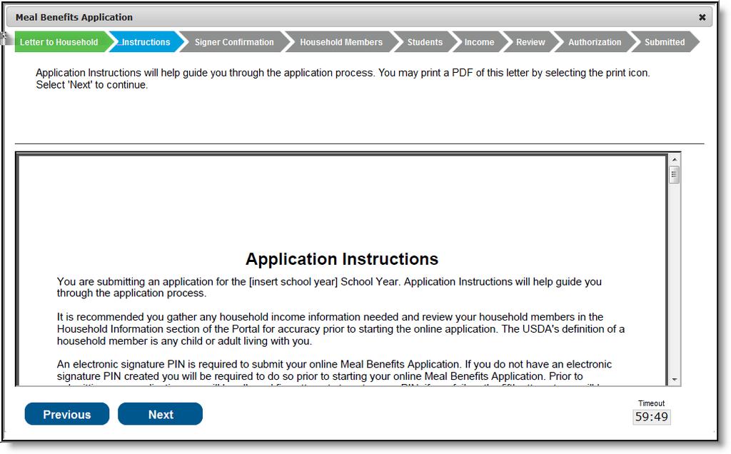 FRAM Administrators: Application Instructions information can be modified in the Application Instructions template within the Online Application Editor (FRAM > Letter Editor, Online Application