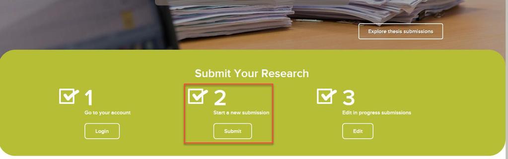 Submitting Your Thesis: Starting a New Submission Once you are logged in, go to https://prism.ucalgary.