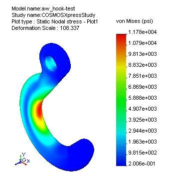 Viewing the Results The Stress Distribution in the Model The Deformed Shape of the Model What More Can I Do With COSMOSWorks?