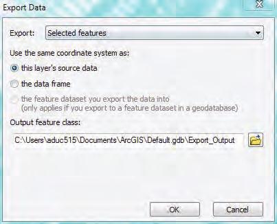 Export Data A pop up should appear as shown on the left.
