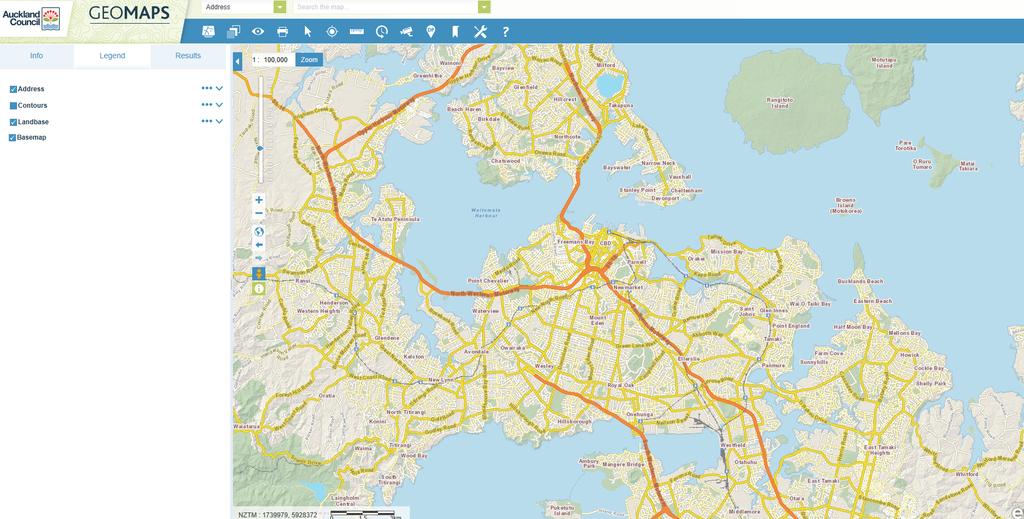 Sourcing the Data (Option 1): Extracting Data from Auckland Council GIS P1 First you want to get onto the Auckland Council GIS website https://geomapspublic.aucklandcouncil.govt.nz/viewer/ index.