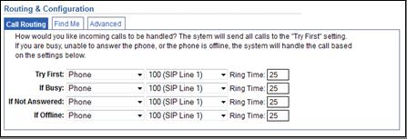 Outgoing Caller ID: Select the phone number which you want to be presented to the called party for outgoing calls made from this extension. 3.