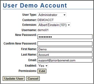 USER MANAGER The Customer Portal has its own user access system. It is important to note that a user of the Portal is not the same as a phone user.