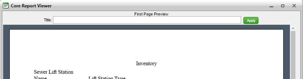 5. When you are done examining the preview, click Print to generate it.