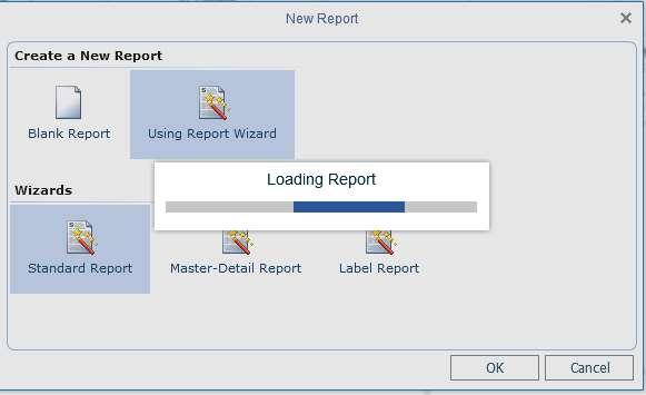 The New Dynamic Report window will display. 3. A Report Name must be entered in order to proceed with the creation of your report.