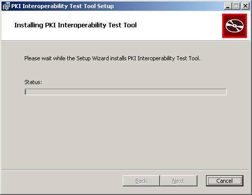 Figure 5 Installing PKI Interoperability Test Tool Click