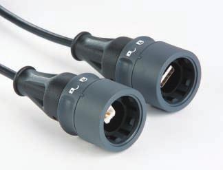 USB CABLES - DOUBLE ENDED PXP6041/AB Double ended sealed cable assembly Mates with all panel mount connectors 30 twist locking IP rated A type USB connector to B type USB connector Available in 2m,
