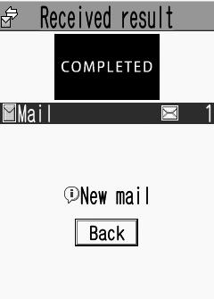 Receiving & Opening Messages Mail Opening New Messages Received Result window opens for new messages. Emotion-Expressing Mail When an S!