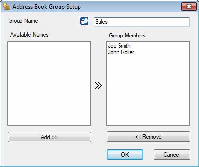 Brother PC-FAX Software (For MFC models) Setting up a group for broadcasting 5 You can create a group to send the same PC-FAX to several recipients at one time.