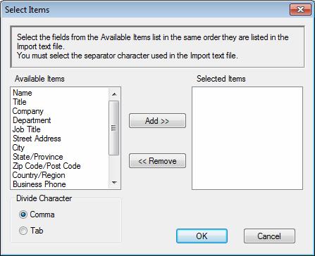 Brother PC-FAX Software (For MFC models) Importing to the Address Book 5 You can import ASCII text files (*.csv), vcards (electronic business cards) or Remote Setup Dial Data into your Address Book.