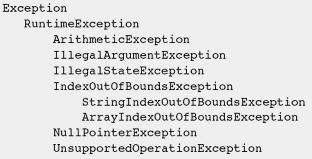 Exceptions JVM can throw exceptions when illegal