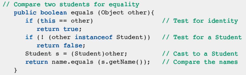 Reference Types, Equality, and Object Identity (cont.