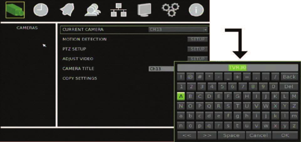 Chapter 3: Operating instructions Figure 8: Virtual keyboard To enter characters in an edit box: 1. Highlight the edit box. 2.