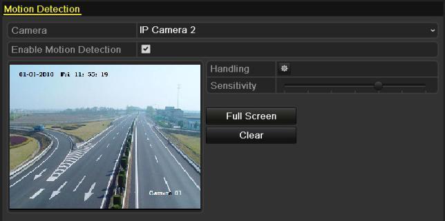 5.3 Configuring Motion Detection Record and Capture Purpose: Follow the steps to set the motion detection parameters.