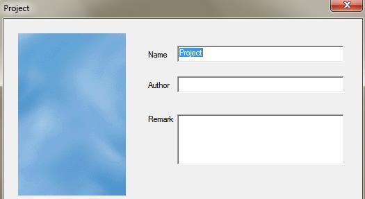 6. Fill in the project name, author and content then click finish. 7.