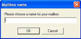 3. Enter in a name for this mail box. This is what you see when you click on Add in Account Set up.
