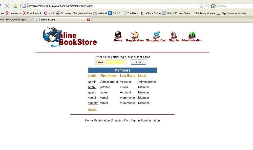 The Admin will be directed to the books list page where he can update, delete