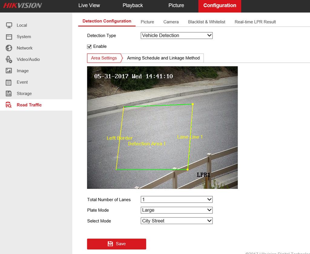 3.3 License Plate Recognition Purpose: By using the client software and a Web browser, you can set the rule to capture pictures and make the LPR camera identify the numbers.