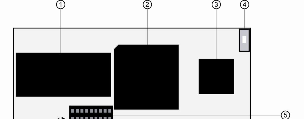 2 BOARD LAYOUT Figure 2: Board layout DIL/NetPC