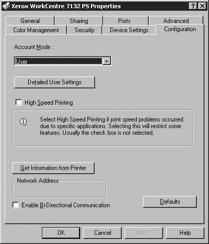 4 Operation with Windows 2000, Windows XP and Windows Server 2003 Hard Disk - Specifies whether the Hard Disk (optional) is installed. If it is, set to [Available].