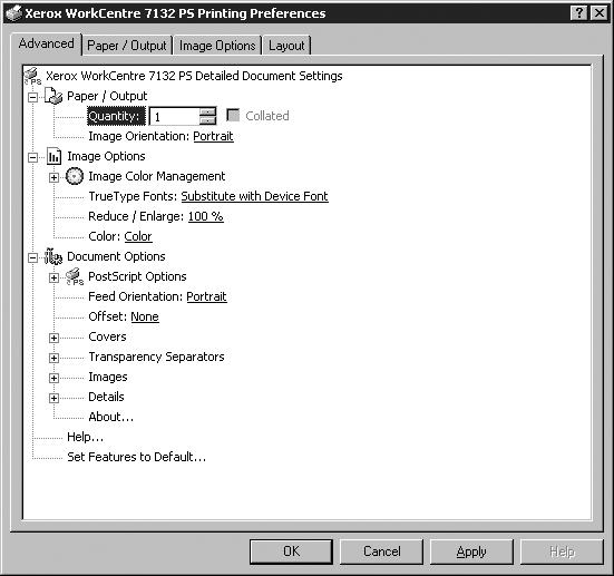 4 Operation with Windows 2000, Windows XP and Windows Server 2003 Printer Cannot be Detected If the printer cannot be detected on the connected port, the [Search Printer] screen is displayed.