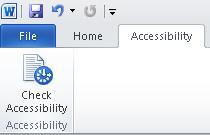 Accessibility button.