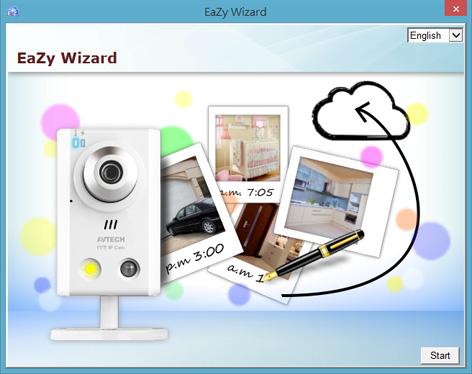 APPENDIX 8 EAZY NETWORKING Step6: Enable EaZy Wizard, and click Start to go to the login page.