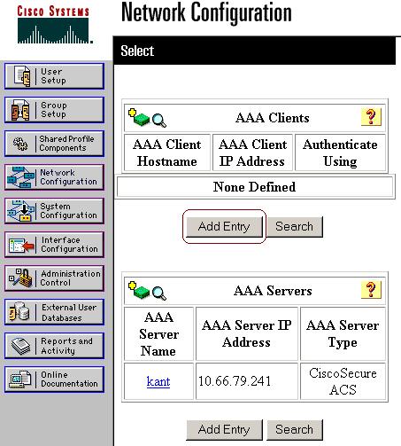 2. Enter the AP's hostname in the AAA Client Hostname field and its IP address in the AAA Client IP Address field.
