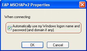 With single sign on for PEAP, the client uses the Windows logon name for the PEAP authentication, so the user does not need to enter the password a second