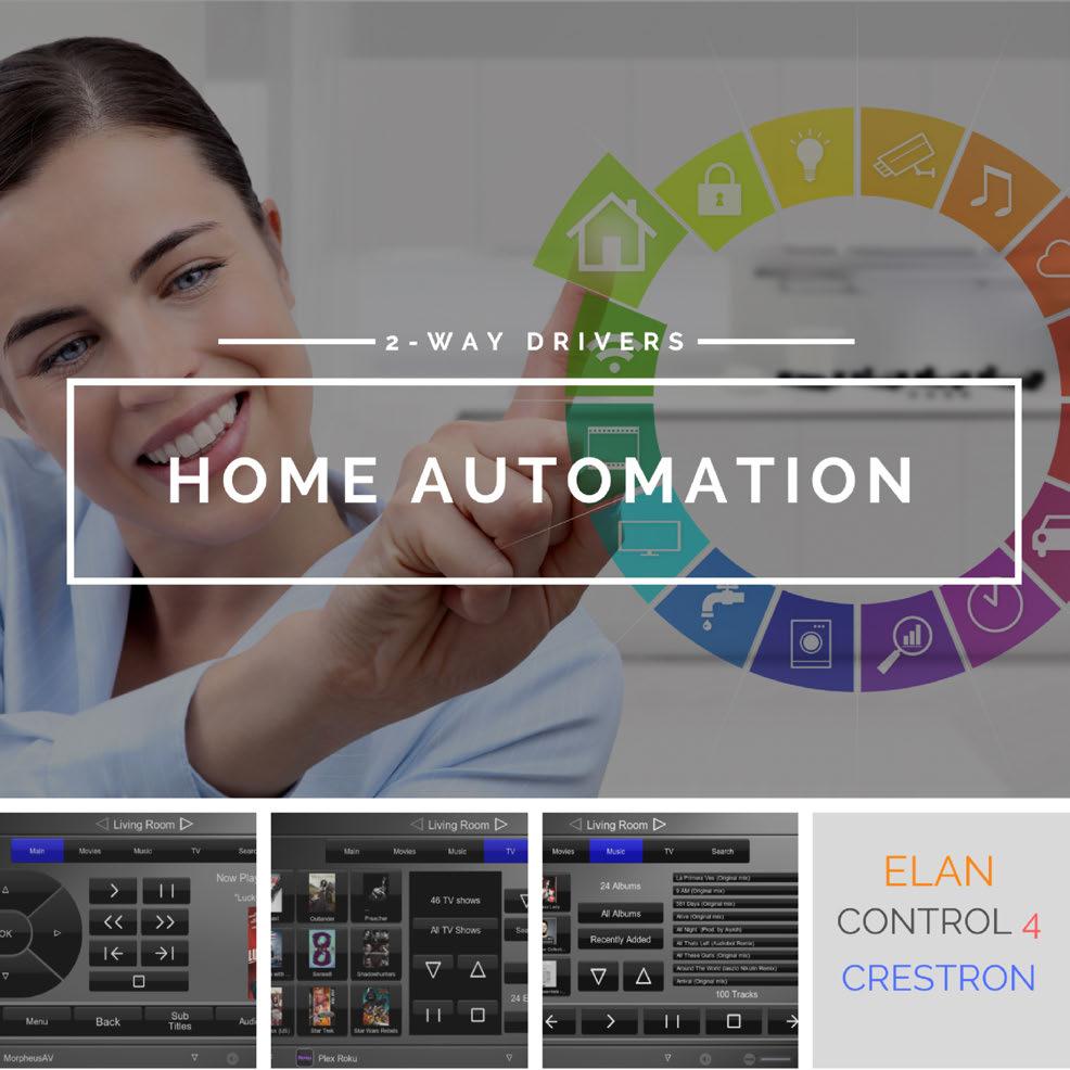 developed drivers for the following Major Home Automation Platforms.