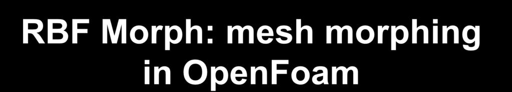 RBF Morph: mesh