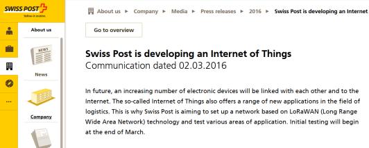 large cities Swisspost is deploying private
