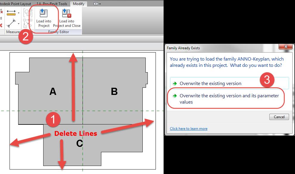 Make sure to delete the key plan border lines that you drew early.