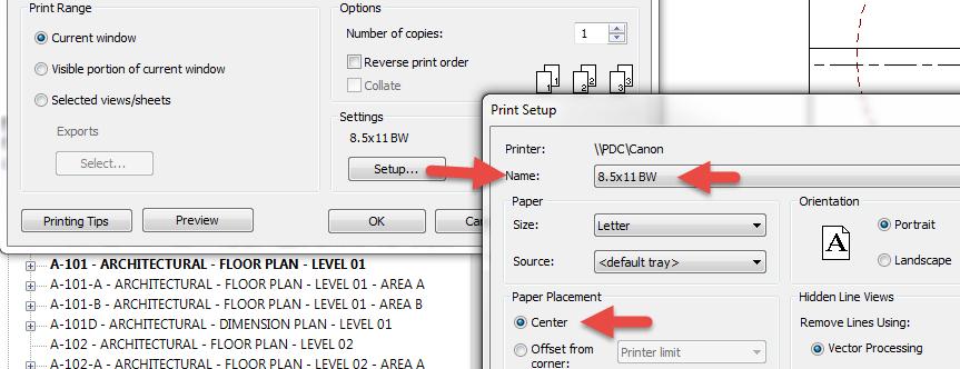 Print and Delete Once all of the information has been filled out, in the print dialog box use the preset