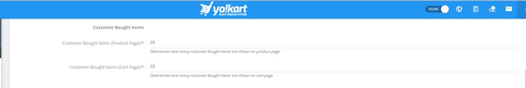 Customer bought items Customer Bought Items (Product Page) Admin can set how many customer bought items are shown on product page.