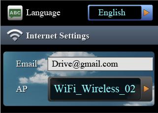 OPERATIONS 1. Go to Setup / Internet Settings: Edit Email and AP 2. Select Save to complete Email & AP settings.